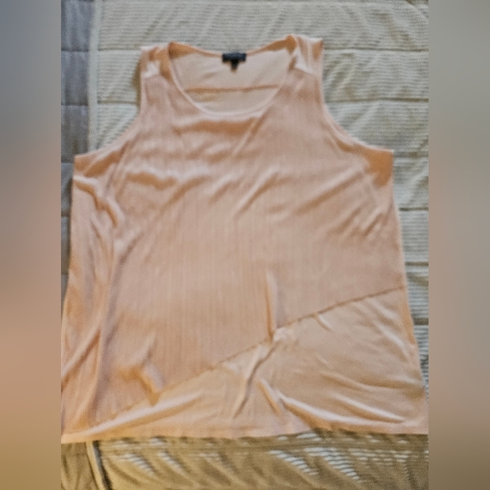 The Limited Light Peach Tank Top Size 1X